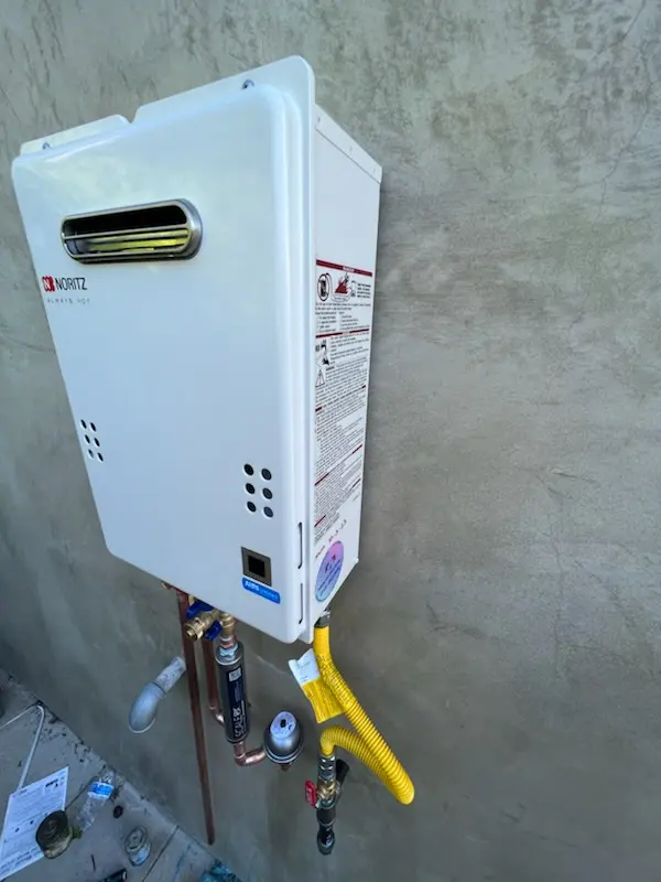 Tankless water heater installation for Millwood homes